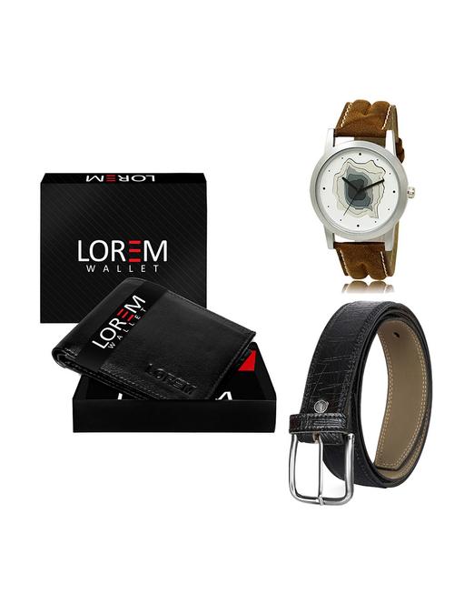 belt, wallet & watch gift combo - 19551767 - Very Small Image - 1