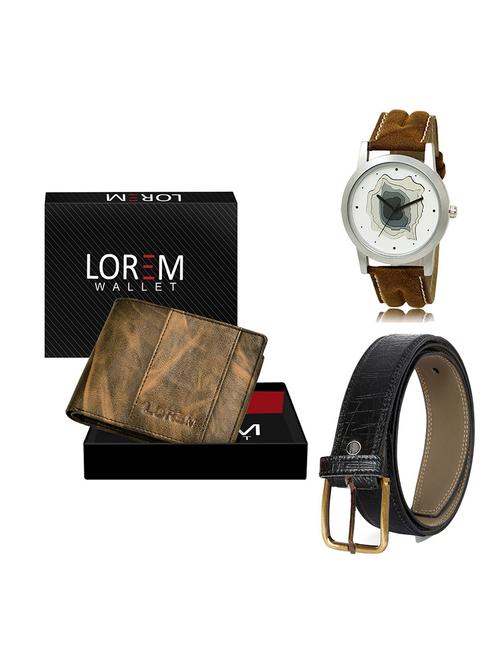 belt, wallet & watch gift combo - 19551796 - Very Small Image - 1