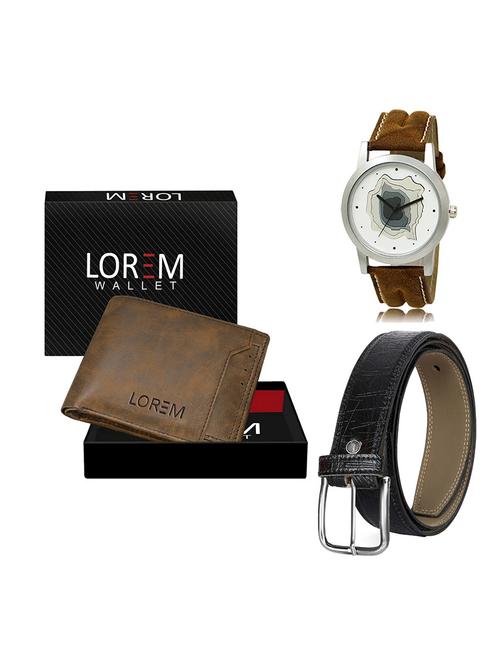 belt, wallet & watch gift combo - 19551821 - Very Small Image - 1