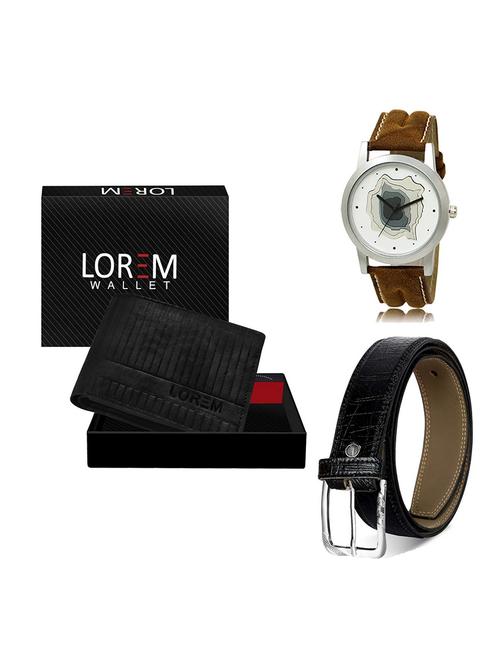 belt, wallet & watch gift combo - 19551864 - Very Small Image - 1