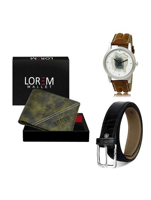belt, wallet & watch gift combo - 19551882 - Very Small Image - 1