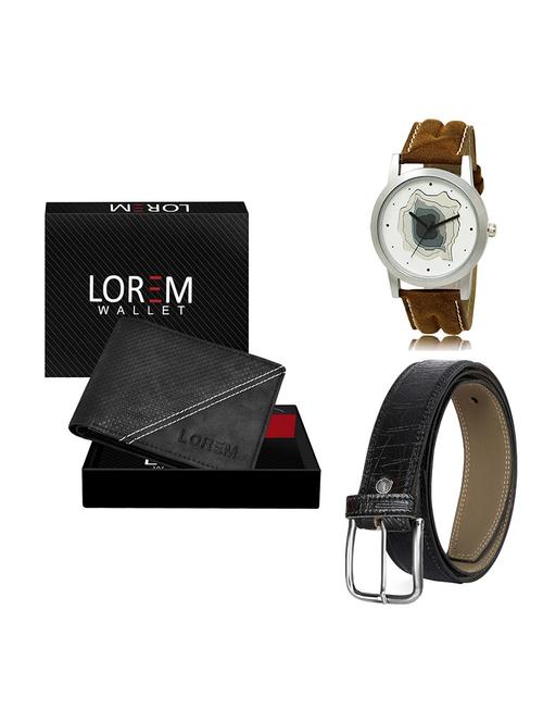 belt, wallet & watch gift combo - 19551887 - Very Small Image - 1