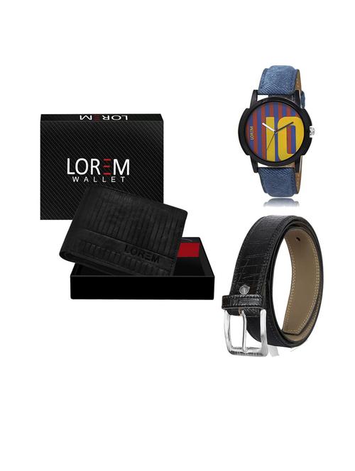 belt, wallet & watch gift combo - 19552135 - Very Small Image - 1
