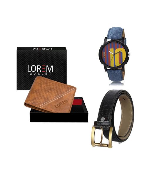 belt, wallet & watch gift combo - 19552142 - Very Small Image - 1