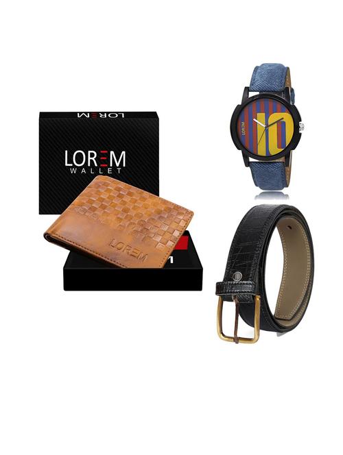 belt, wallet & watch gift combo - 19552168 - Very Small Image - 1