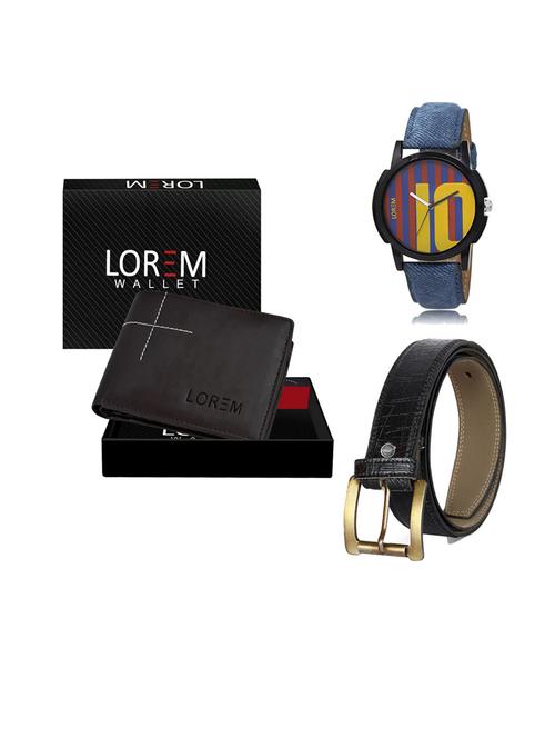 belt, wallet & watch gift combo - 19552190 - Very Small Image - 1