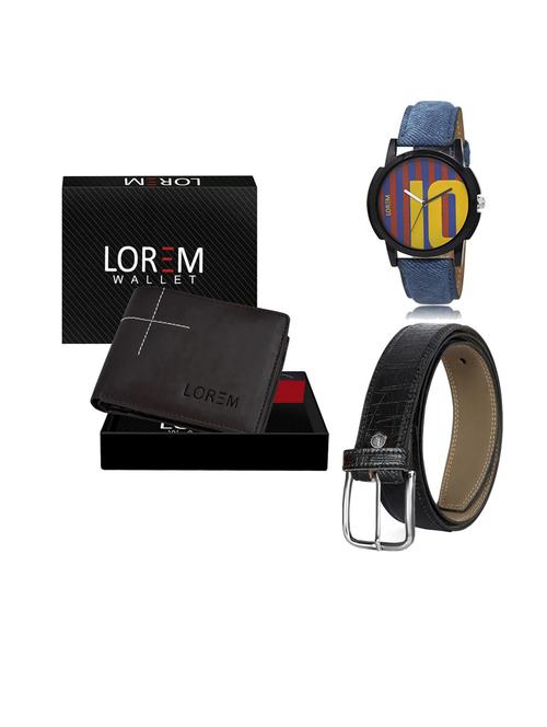 belt, wallet & watch gift combo - 19552193 - Very Small Image - 1