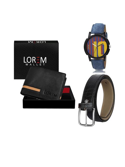 belt, wallet & watch gift combo - 19552199 - Very Small Image - 1