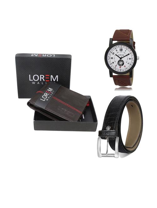 belt, wallet & watch gift combo - 19552257 - Very Small Image - 1