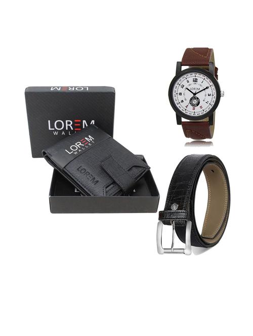 belt, wallet & watch gift combo - 19552263 - Very Small Image - 1