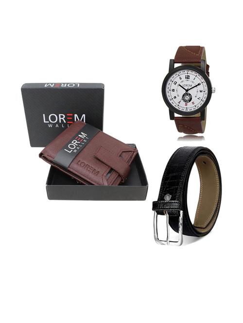 belt, wallet & watch gift combo - 19552272 - Very Small Image - 1