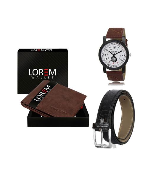 belt, wallet & watch gift combo - 19552291 - Very Small Image - 1