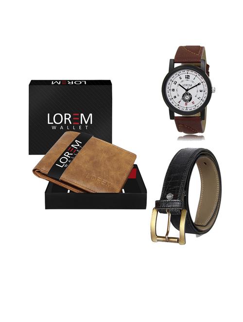 belt, wallet & watch gift combo - 19552292 - Very Small Image - 1