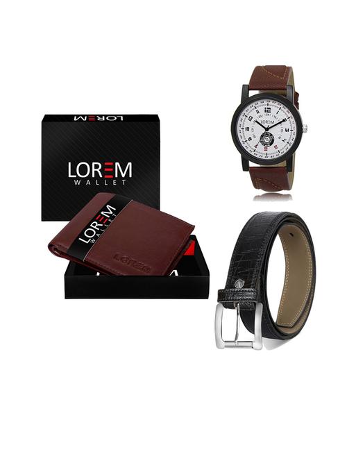 belt, wallet & watch gift combo - 19552299 - Very Small Image - 1