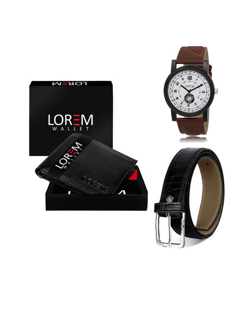 belt, wallet & watch gift combo - 19552308 - Very Small Image - 1