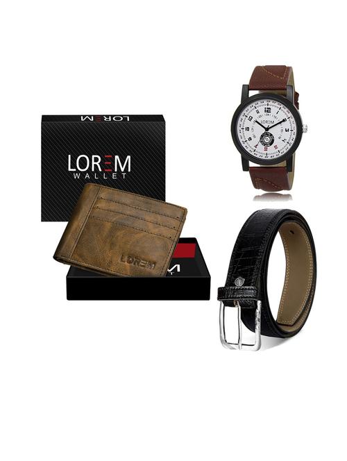belt, wallet & watch gift combo - 19552332 - Very Small Image - 1