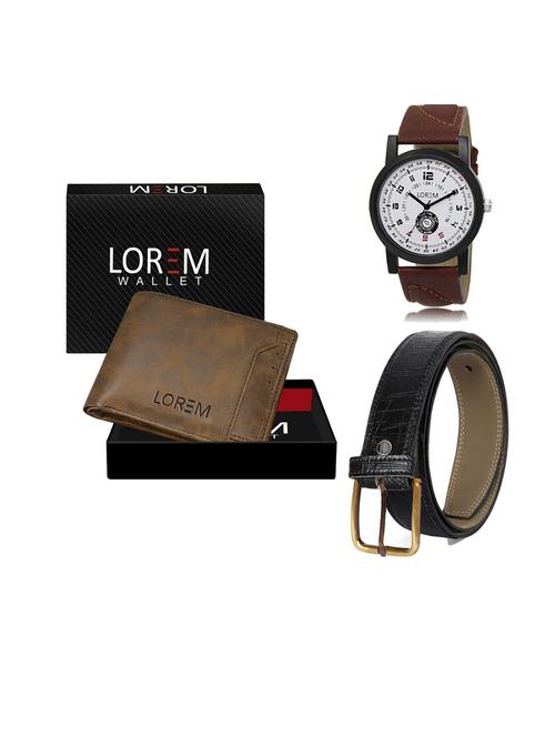 belt, wallet & watch gift combo - 19552360 - Very Small Image - 1