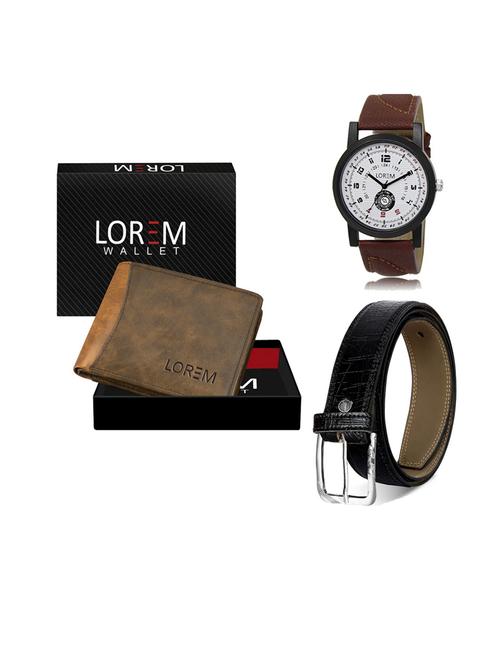 belt, wallet & watch gift combo - 19552374 - Very Small Image - 1