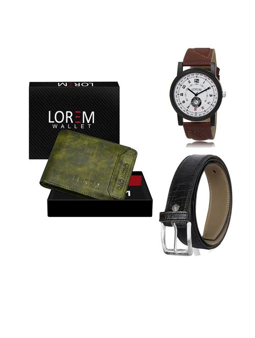 belt, wallet & watch gift combo - 19552381 - Very Small Image - 1