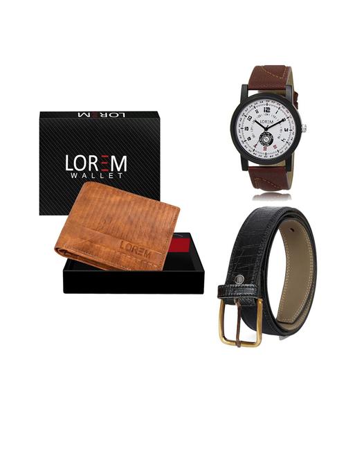 belt, wallet & watch gift combo - 19552390 - Very Small Image - 1