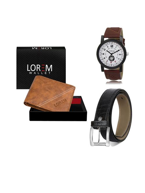 belt, wallet & watch gift combo - 19552413 - Very Small Image - 1