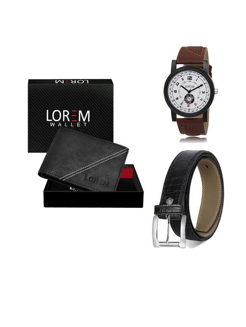 belt, wallet & watch gift combo - 19552425 - Very Small Image - 1