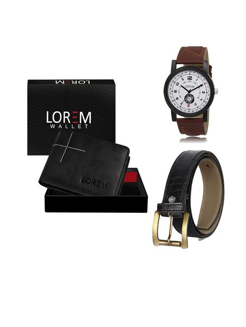 belt, wallet & watch gift combo - 19552454 - Very Small Image - 1