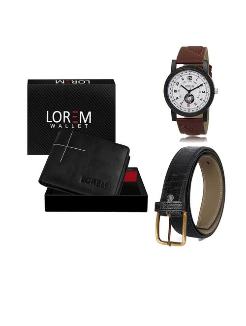 belt, wallet & watch gift combo - 19552456 - Very Small Image - 1
