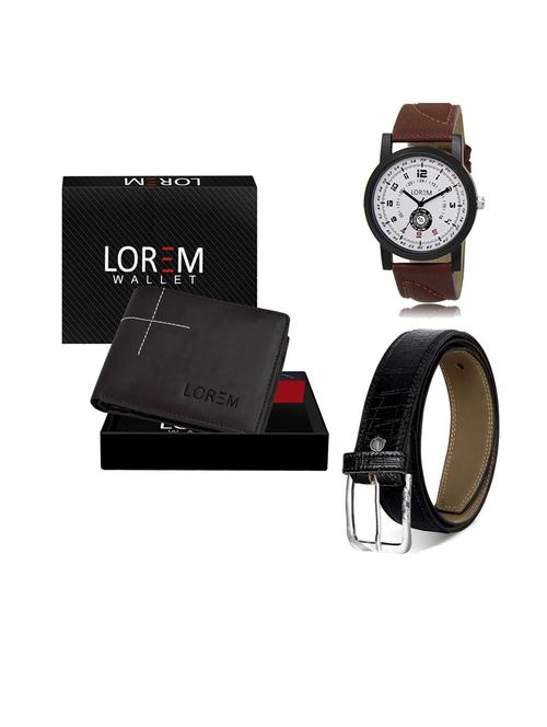 belt, wallet & watch gift combo - 19552464 - Very Small Image - 1