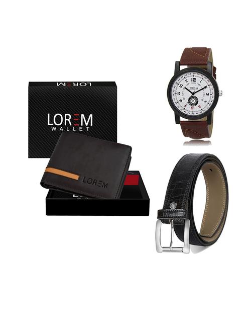 belt, wallet & watch gift combo - 19552473 - Very Small Image - 1
