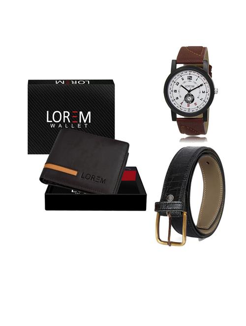 belt, wallet & watch gift combo - 19552474 - Very Small Image - 1