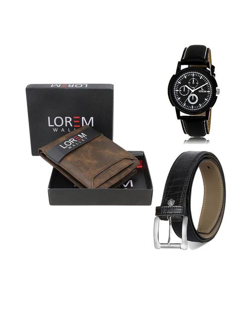 belt, wallet & watch gift combo - 19552515 - Very Small Image - 1
