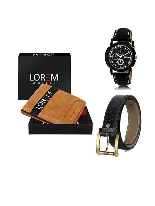 belt, wallet & watch gift combo - 19552520 - Very Small Image - 1