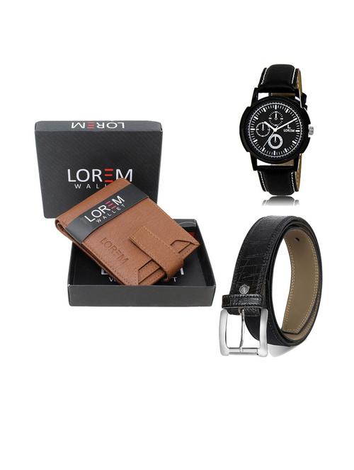 belt, wallet & watch gift combo - 19552545 - Very Small Image - 1