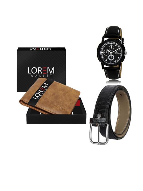 belt, wallet & watch gift combo - 19552565 - Very Small Image - 1