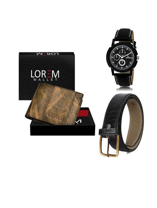belt, wallet & watch gift combo - 19552606 - Very Small Image - 1