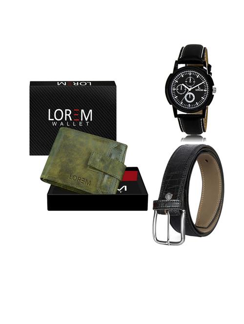 belt, wallet & watch gift combo - 19552619 - Very Small Image - 1