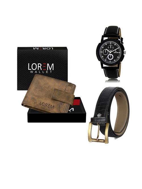 belt, wallet & watch gift combo - 19552622 - Very Small Image - 1