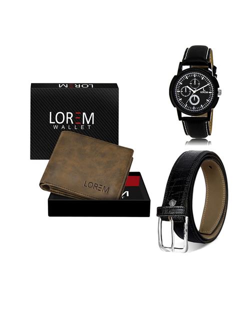 belt, wallet & watch gift combo - 19552638 - Very Small Image - 1