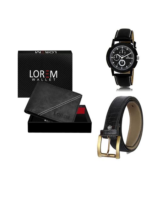 belt, wallet & watch gift combo - 19552694 - Very Small Image - 1