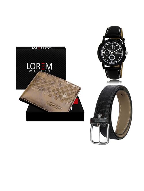 belt, wallet & watch gift combo - 19552703 - Very Small Image - 1