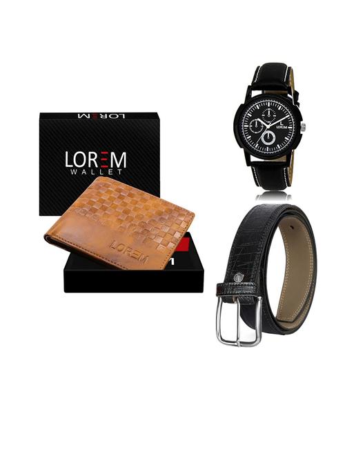 belt, wallet & watch gift combo - 19552709 - Very Small Image - 1
