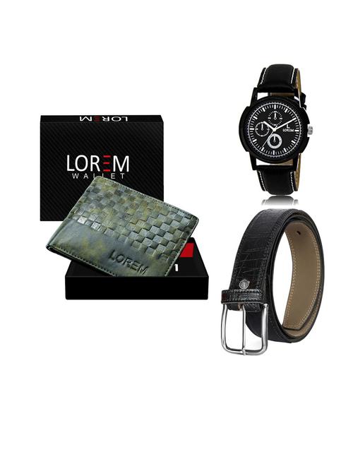 belt, wallet & watch gift combo - 19552715 - Very Small Image - 1