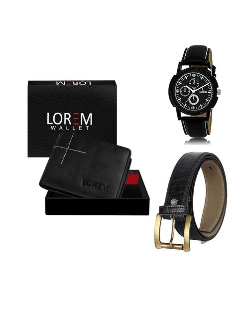belt, wallet & watch gift combo - 19552724 - Very Small Image - 1