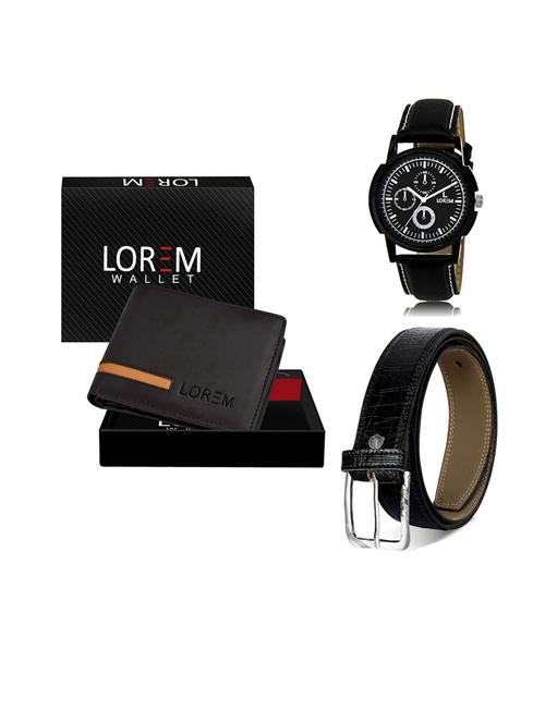 belt, wallet & watch gift combo - 19552746 - Very Small Image - 1