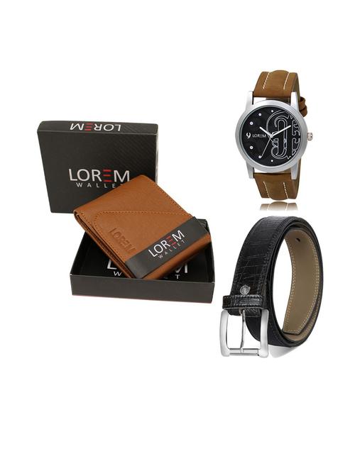 belt, wallet & watch gift combo - 19552767 - Very Small Image - 1