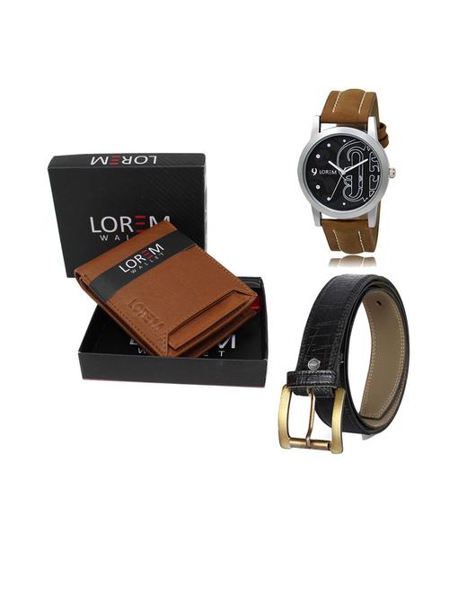 belt, wallet & watch gift combo - 19552778 - Very Small Image - 1