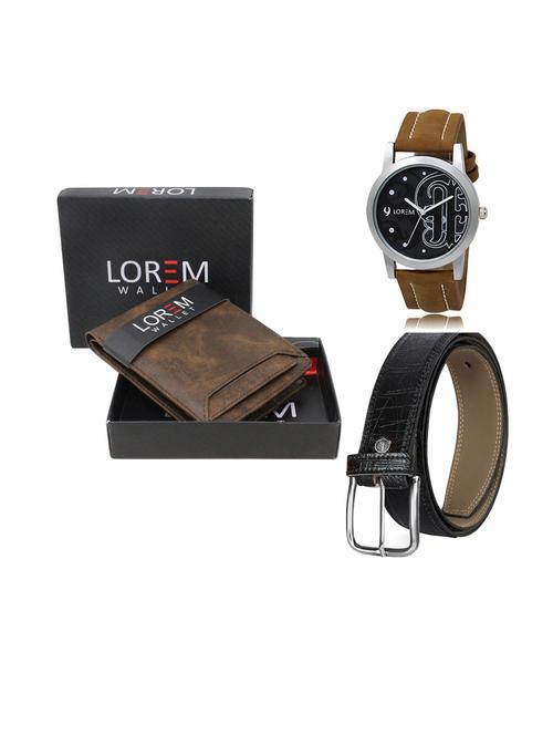 belt, wallet & watch gift combo - 19552787 - Very Small Image - 1