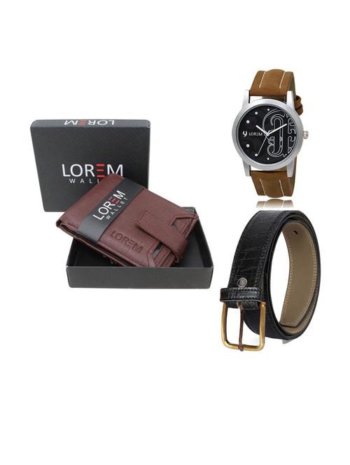 belt, wallet & watch gift combo - 19552810 - Very Small Image - 1