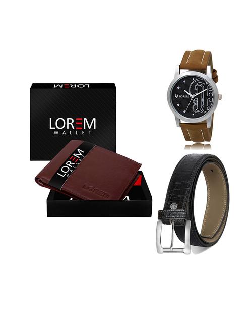 belt, wallet & watch gift combo - 19552839 - Very Small Image - 1